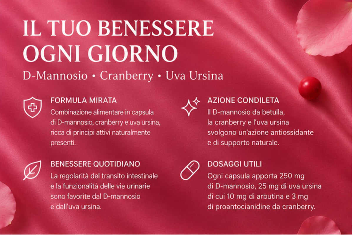 D Mannosio con Cranberry e Uva Ursina
